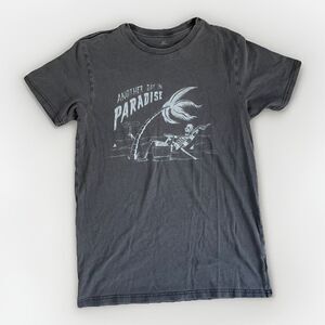 O'Neill Surf Co. Men S Just Another Day In Paradise T-Shirt Skeleton Pigment Dye